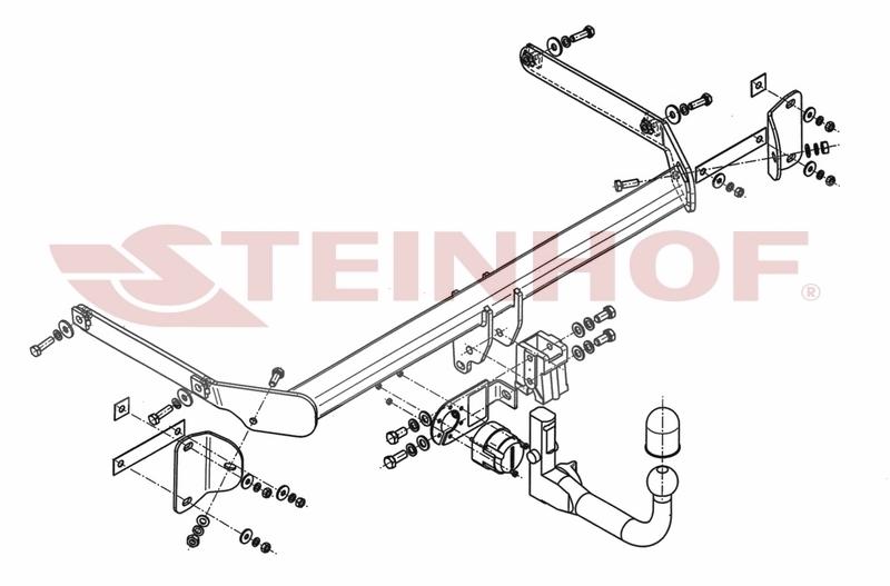 Vertikalna vlečna kljuka Ford B-Max - od 2012 do 2017